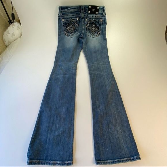 Miss Me Western Jeans JP5649B Boot Embroidered 27 - Picture 7 of 16